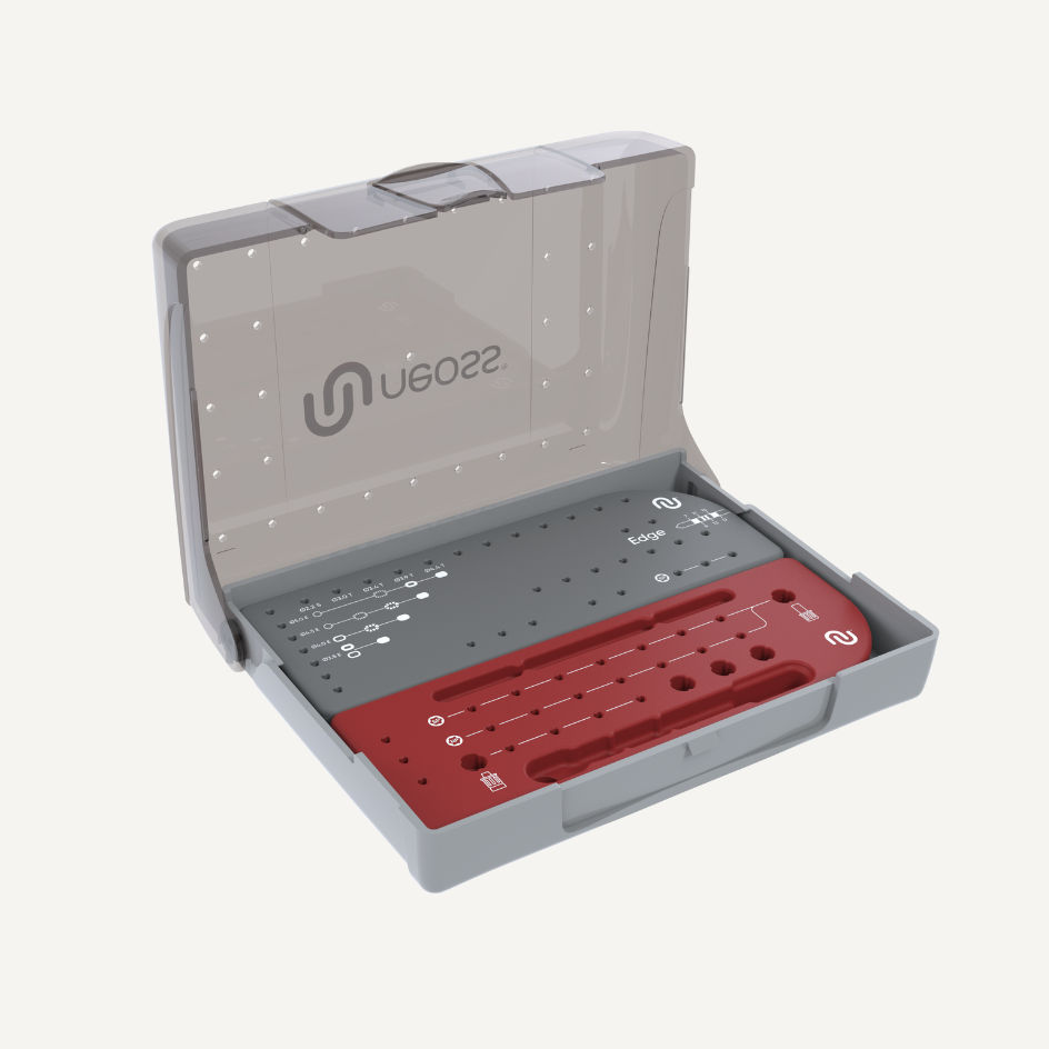 Implant system box and trays